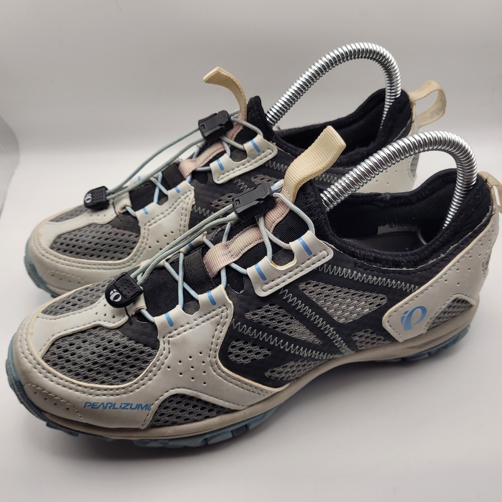 Pearl Izumi W X-Alp Drift IV Cycling Shoes Grey Blue Shimano SPD Cleats EUR 38